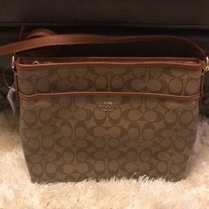Authentic COACH Crossbody Bag! Nutmeg/Gold!